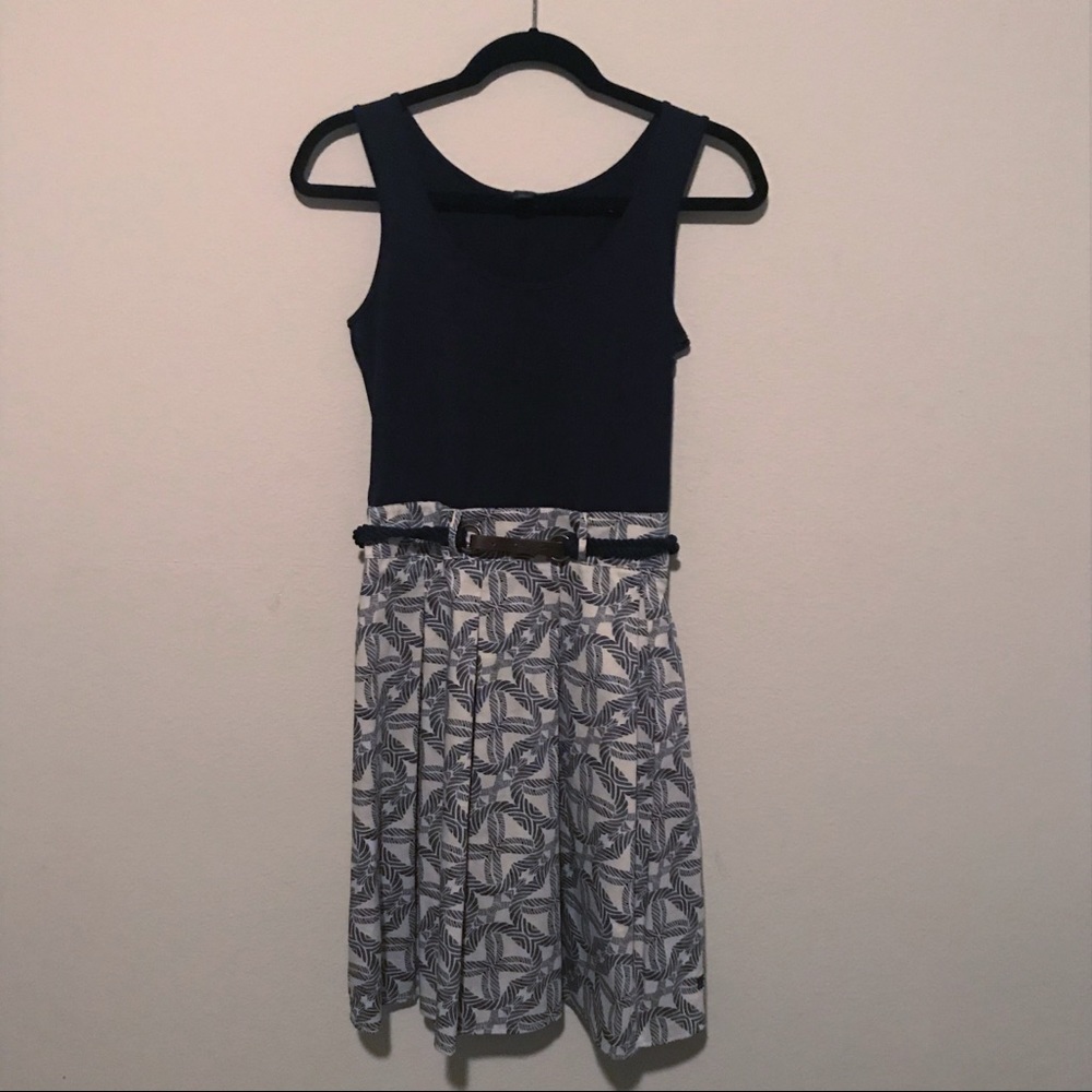 Tommy Hilfiger Navy Blue Fit and Flare Dress